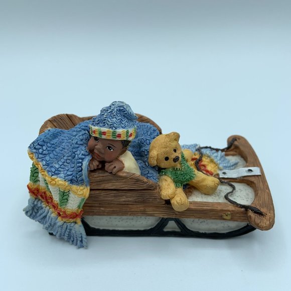 1998 Sarah's Attic Heavenly Peepers - Winter Fun - January - Picture 1 of 6